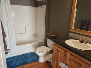 Towels, soap, toilet paper