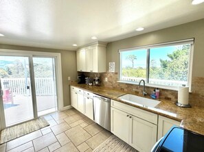 Private kitchen - Carmel Home w/ Ocean Views, Corner Lot, Big Deck! (Carmel-by-the-Sea)