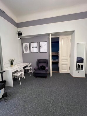 Shared Dormitory, Women only, Shared Bathroom, Courtyard View | Living area