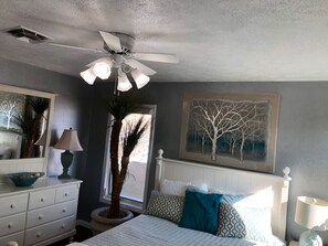 1 bedroom, desk, iron/ironing board, travel crib