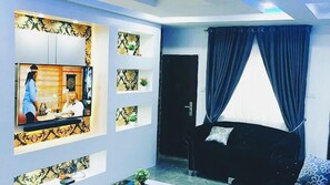 Economy-huoneisto, parveke, kaupunkinäköala | Oleskelualue