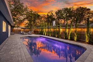 Una piscina riscaldata