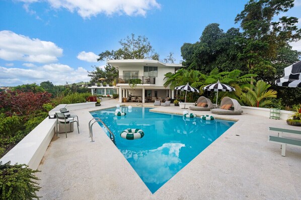 A heated pool