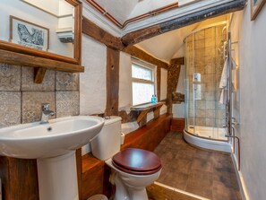 Douche, serviettes fournies