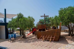 Children's area - Pool front mobile Home Maslina near beach (Pirovac)