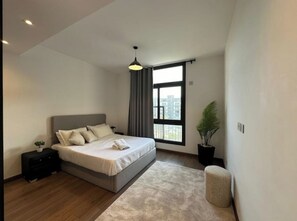 3 bedrooms, WiFi - Access -lux smart homes- 3bedr- CFC (Mivida New Cairo)