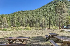 Outdoor dining - Charming 3bd Retreat– near Estes (Drake)