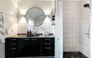 Shower, hair dryer