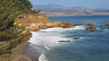 Plage à proximité, chaises longues