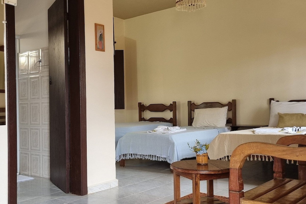 Appartement | Espace de travail pour ordinateur portable, Wi-Fi gratuit, draps fournis