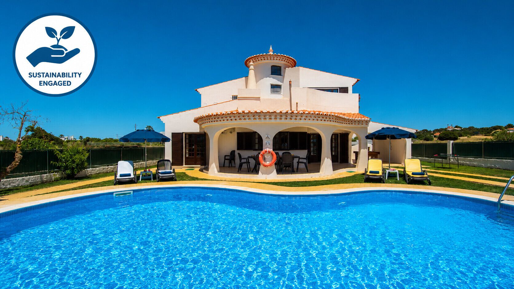A heated pool