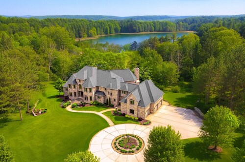 Gray Lake Villa | Sleeps 22 · Theater · Sauna · Lake