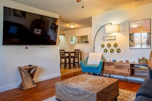 Smart-tv, een muziekbibliotheek en een stereo