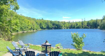 Chalet Shadow - spa - lakeside swimming - fireplace - paddleboard - beach