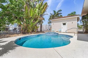 Una piscina riscaldata