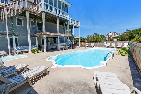 Una piscina riscaldata