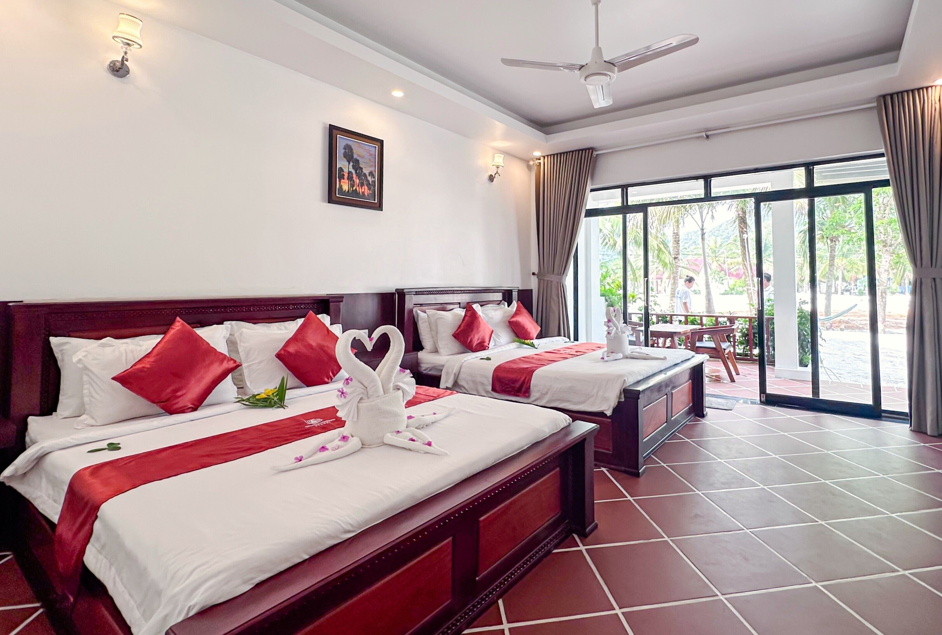 Firemannsrom – deluxe, sjøutsikt | Terrasse/patio