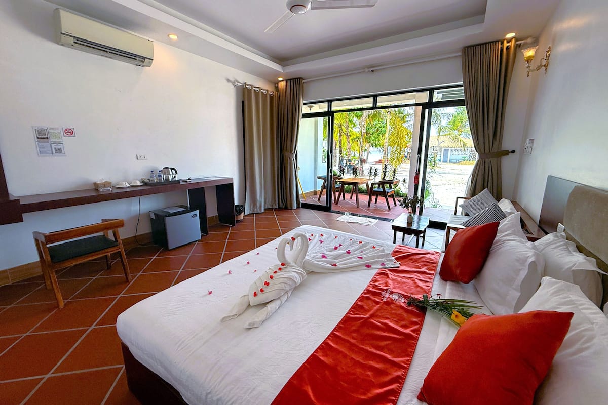 Chambre Double Deluxe, vue mer | Terrasse/Patio