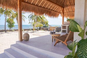 Deluxe Villa, Ocean View | Terrace/patio - Rote Beach Bungalows (Rote Island)