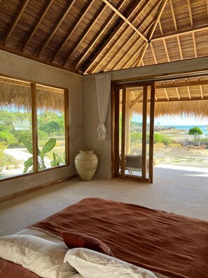 Deluxe Villa, Ocean View | 1 bedroom, bed sheets