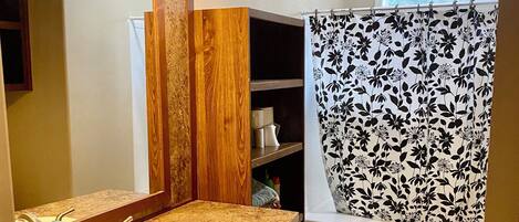 Towels, soap, toilet paper