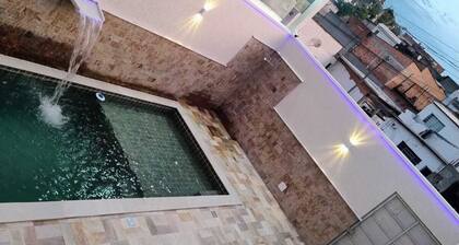 House with heated pool in Suzano - Leisure Space