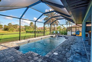 Et oppvarmet basseng