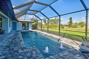 A heated pool