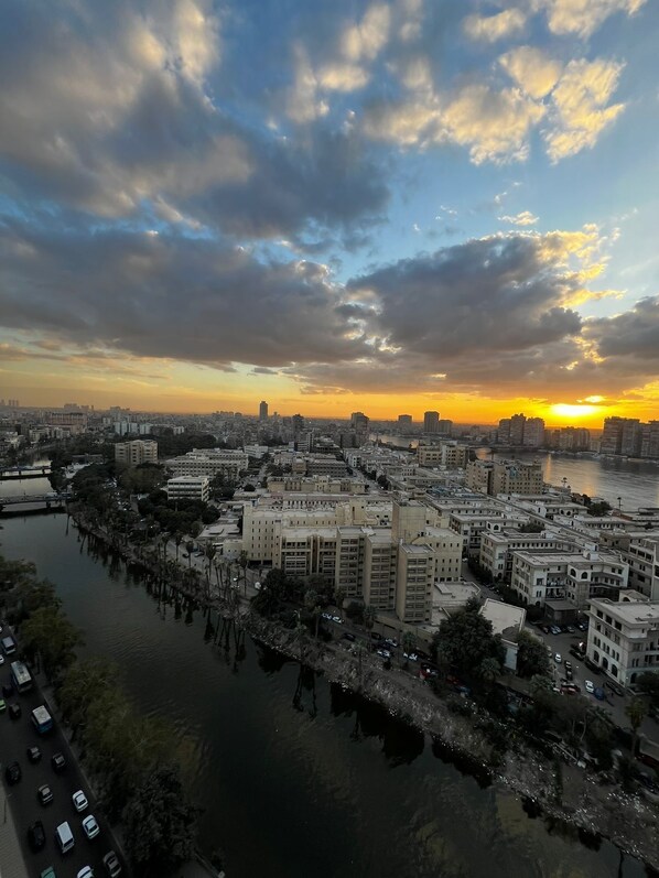 Aerial view - Nile view apartment in garden city (Qasr El Nil)