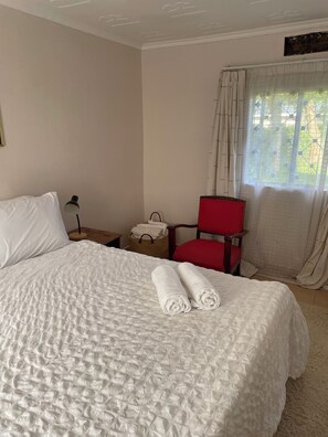 1 slaapkamer, een strijkplank/strijkijzer, wifi, beddengoed