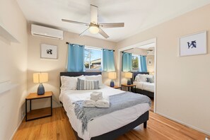 3 soverom, strykejern/-brett, wi-fi og sengetøy