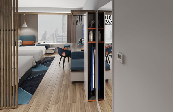 Down comforters, desk, WiFi (free), bed sheets - Holiday Inn Express Guangzhou University Town by IHG (Guangzhou)