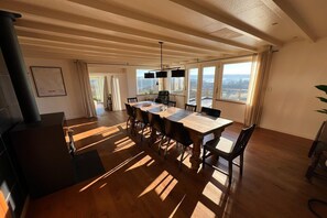 Dining - Panoramic villa with private sauna (Érezée)