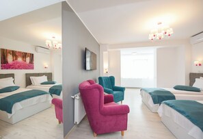 1 slaapkamer, een strijkplank/strijkijzer, internet, beddengoed