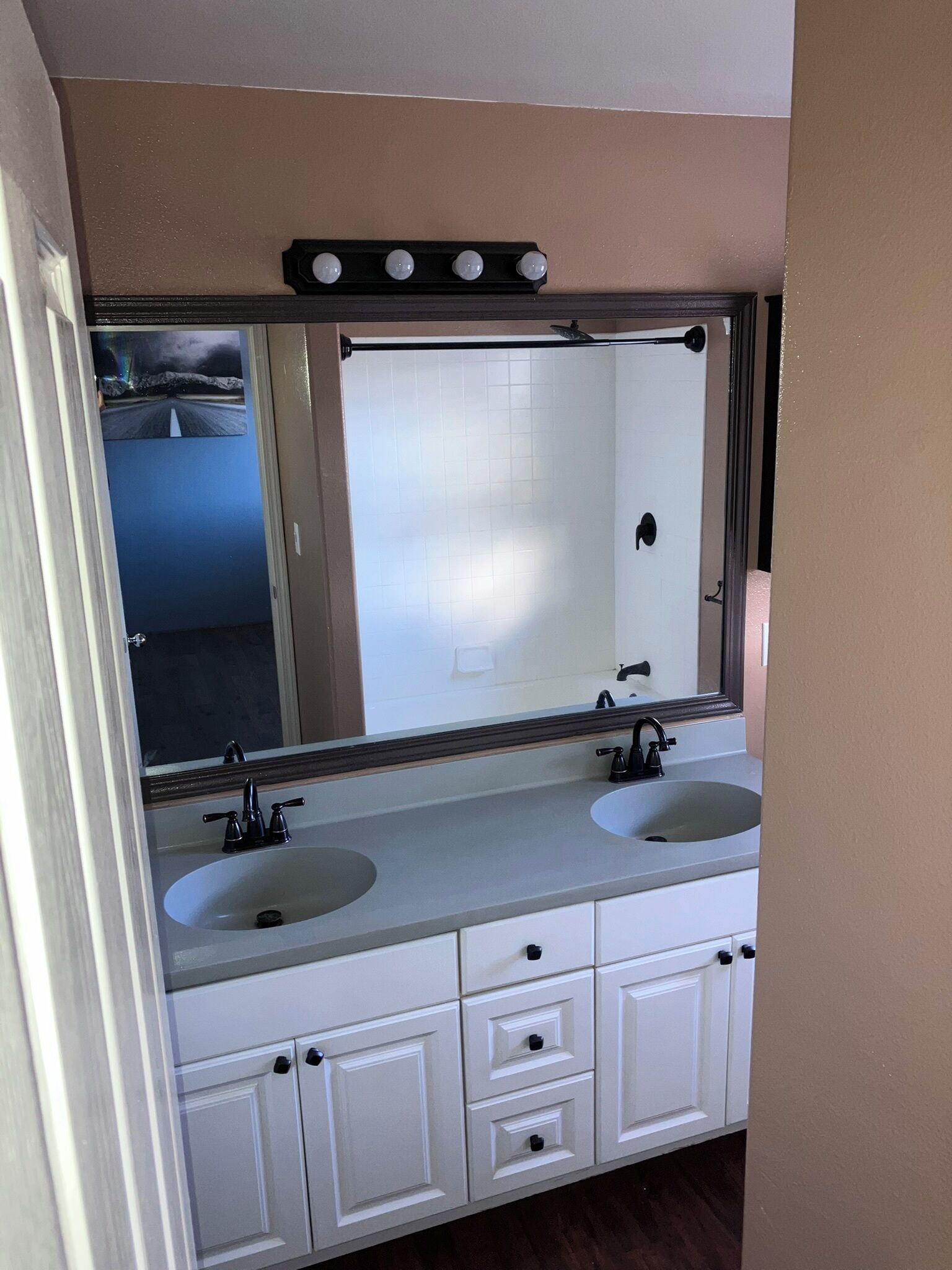 Bidet, towels, soap, toilet paper