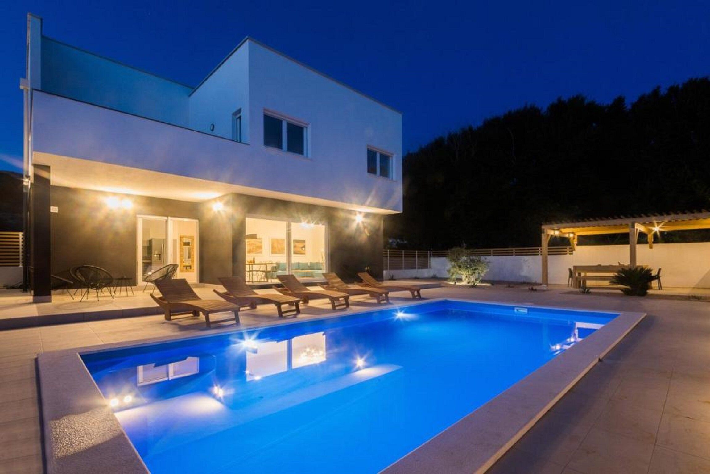 Villa (Four Bedroom Villa with Pool (Villa 1) | Pool | 2 outdoor pools, pool umbrellas, sun loungers