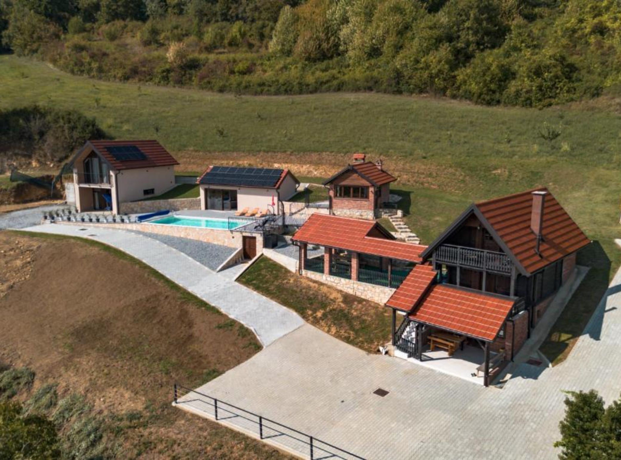 Huvila (Four Bedroom Villa with Pool, Hot-Tub) | Ilmakuva