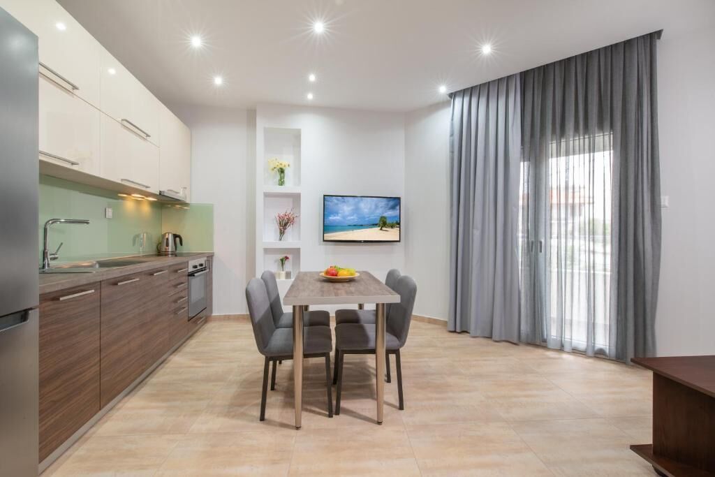 Apartamento Deluxe, vistas a la ciudad | Cocina privada | Hervidor eléctrico
