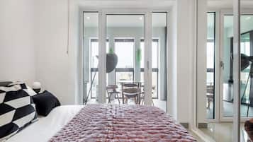 2 slaapkamers, een strijkplank/strijkijzer, wifi, beddengoed