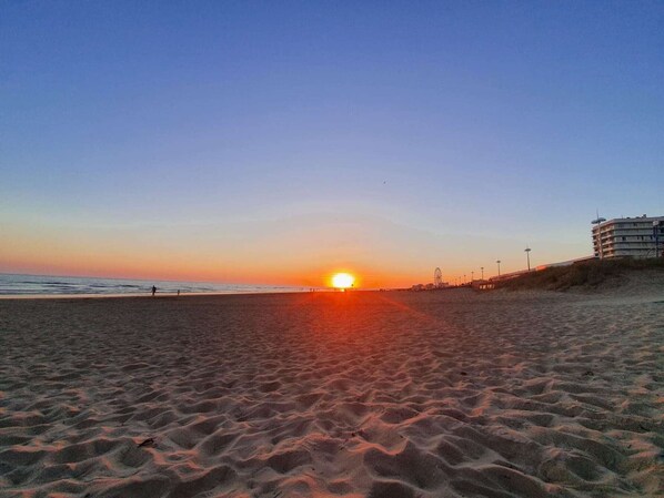 Vlak bij het strand