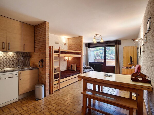 Interior - Studio La Clusaz for 4 people, Pets allowed, 32 m² (La Clusaz)