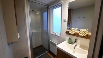 Shower, hair dryer