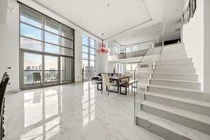 Interior - Luxury 2BR | Burj Khalifa & Canal Views, Near Metro, Pool & Gym (Dubai)