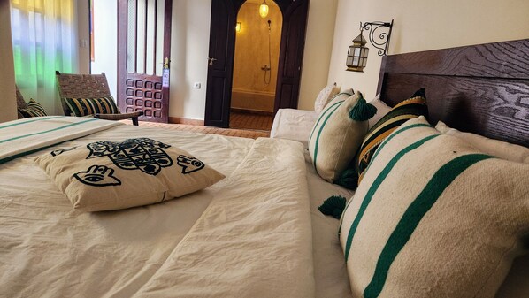 Luxury Triple Room, Courtyard View | Iron/ironing board, free WiFi
