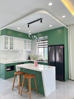 Family Villa, 3 Bedrooms, Garden View | Private kitchen - Carot Villa (Phan Thiet)
