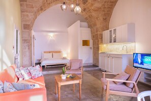 Living area - COLEUS
- An authentic spacious studio located next to the sea (Fadous)