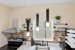 Microwave, oven, stovetop, dishwasher