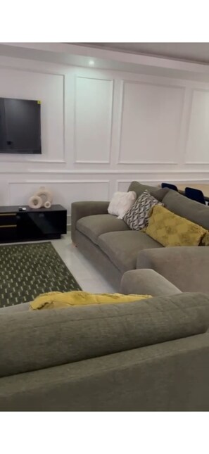 Apartment, 2 Bedrooms, Smoking, Balcony | Living area - Apartment Building in Salagi (Salagi)