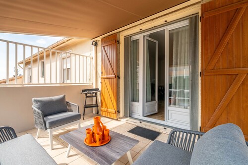 Villa 'Chataîgniers' avec terrasse privée, Wi-Fi et climatisation