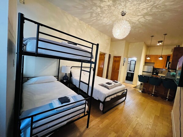 1 bedroom, iron/ironing board, travel cot, free WiFi